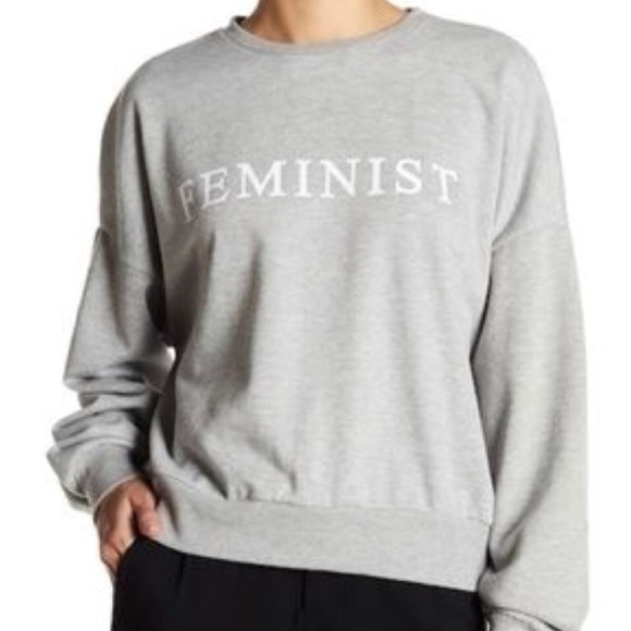 Romeo & Juliet Couture Tops - Romeo & Juliet Couture Feminist Sweatshirt Top M